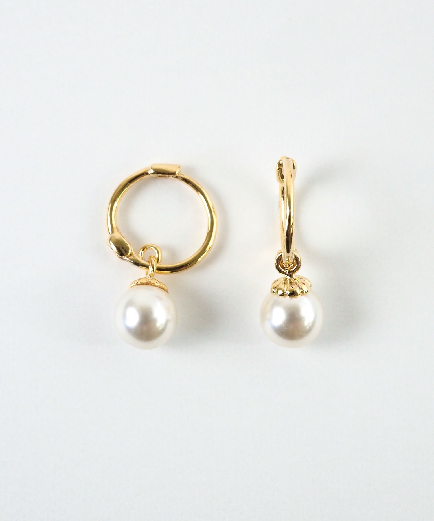 スイングパールフープワンタッチピアス