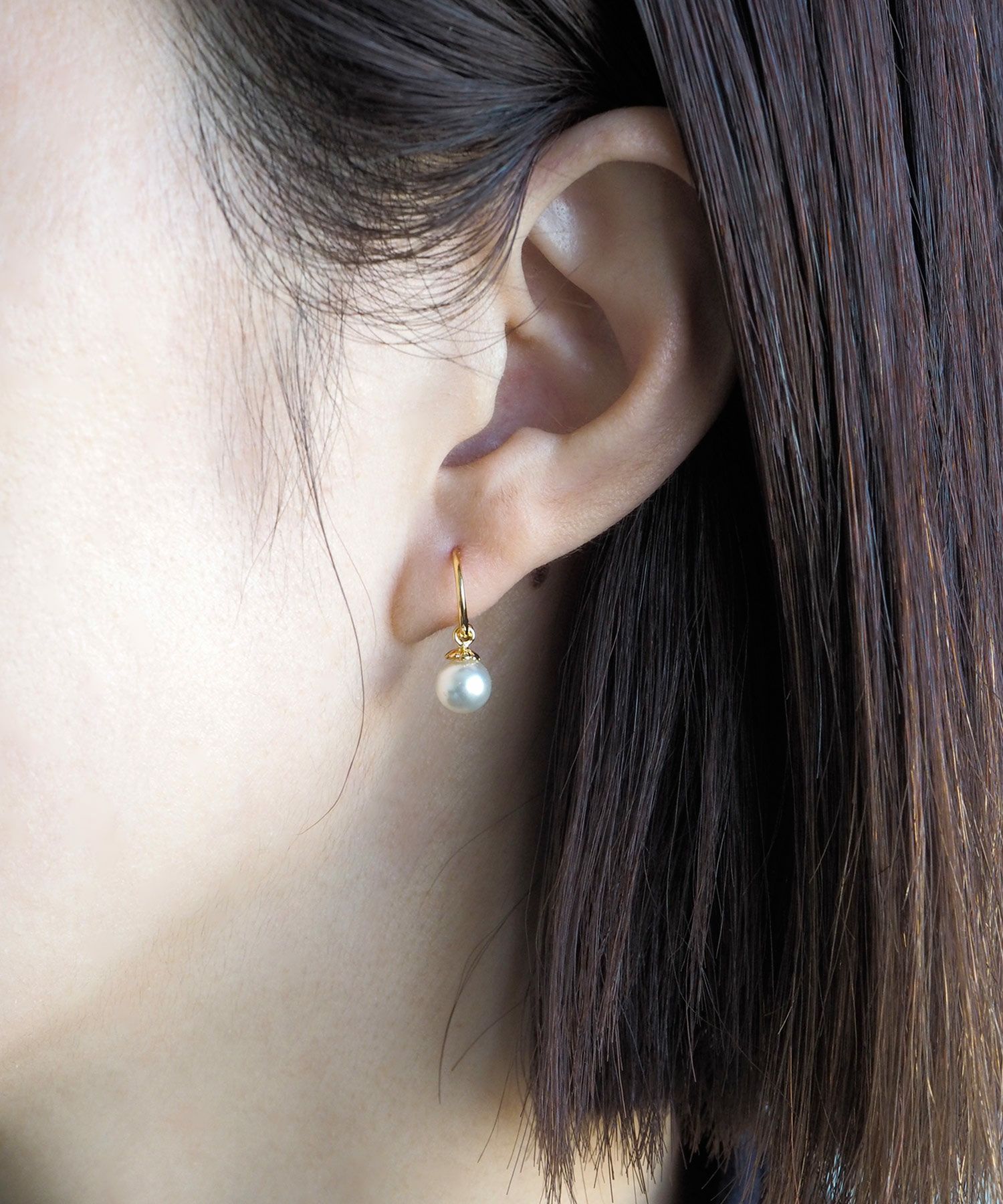 スイングパールフープワンタッチピアス