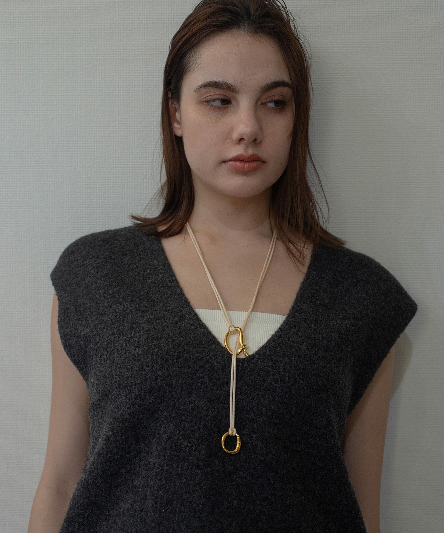 2pcsメタルコードネックレス