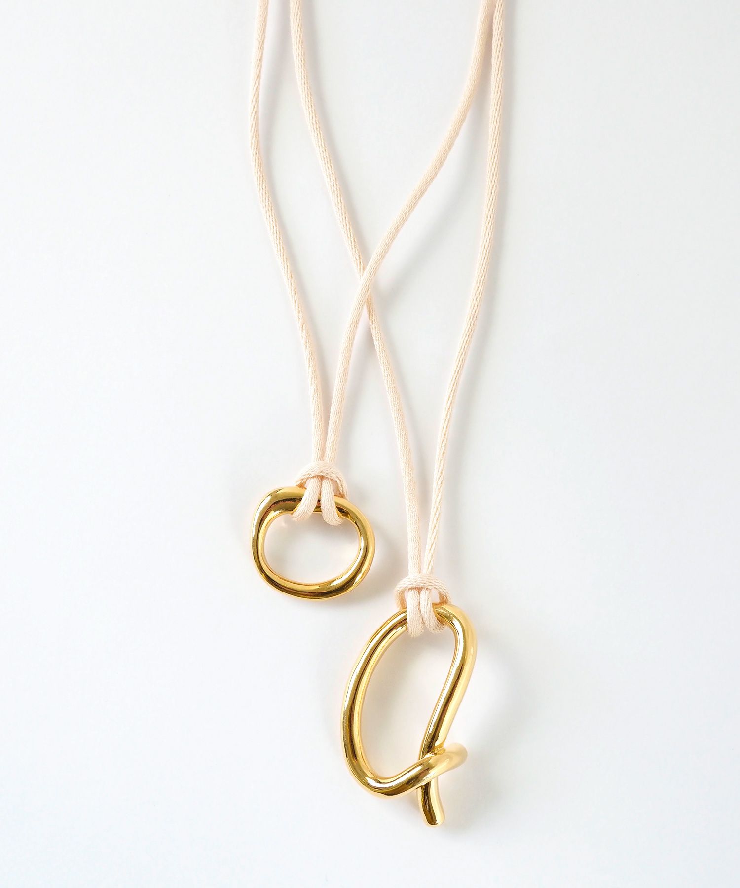 2pcsメタルコードネックレス