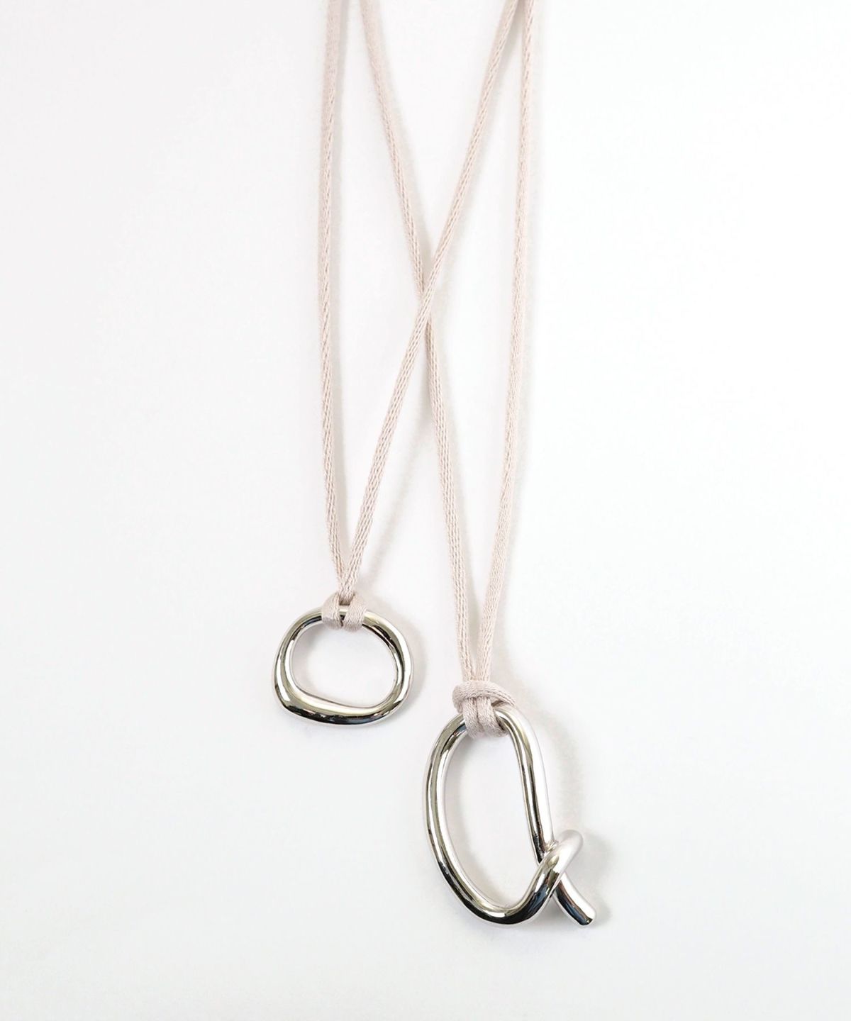 2pcsメタルコードネックレス