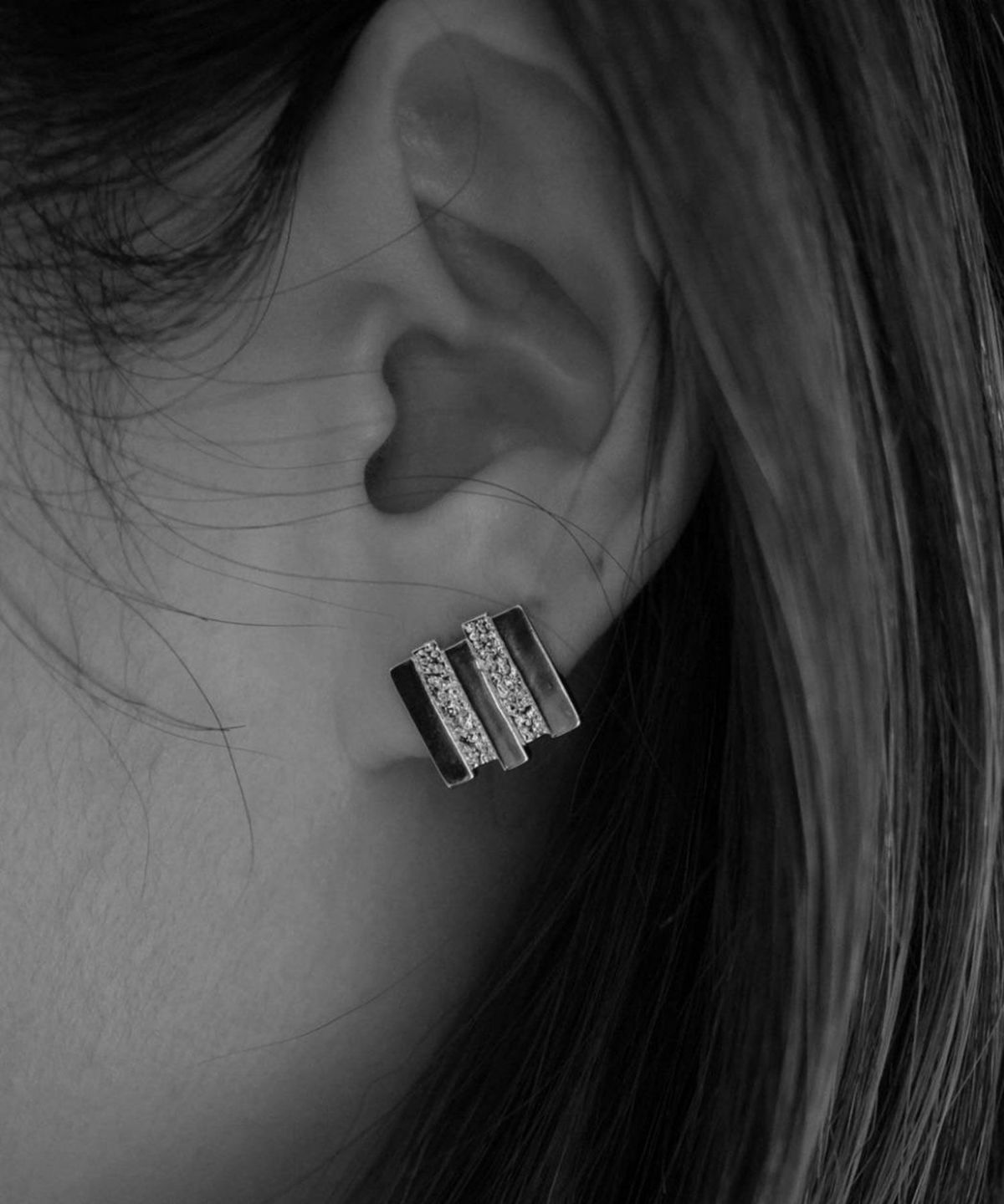 メタルタイルチタンポストピアス