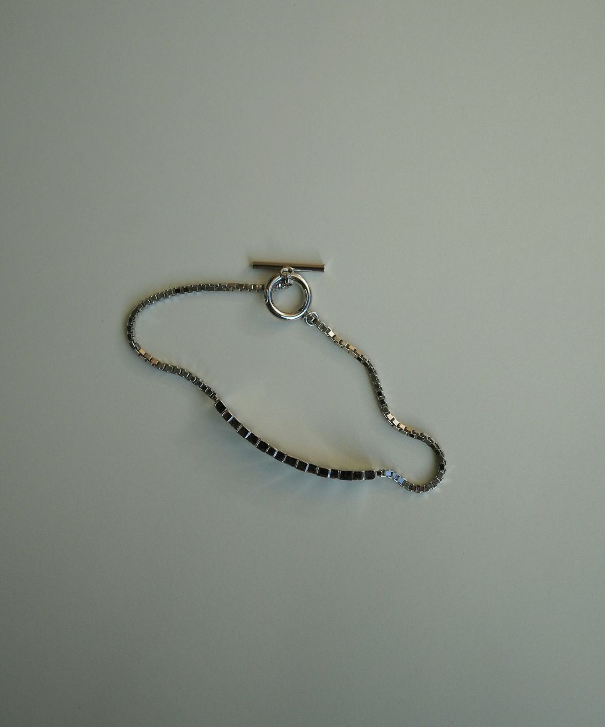 メタルタイルチェーンブレスレット