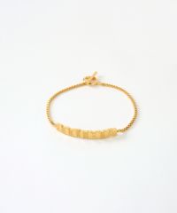 メタルタイルチェーンブレスレット