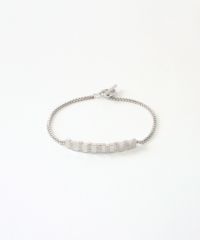 メタルタイルチェーンブレスレット