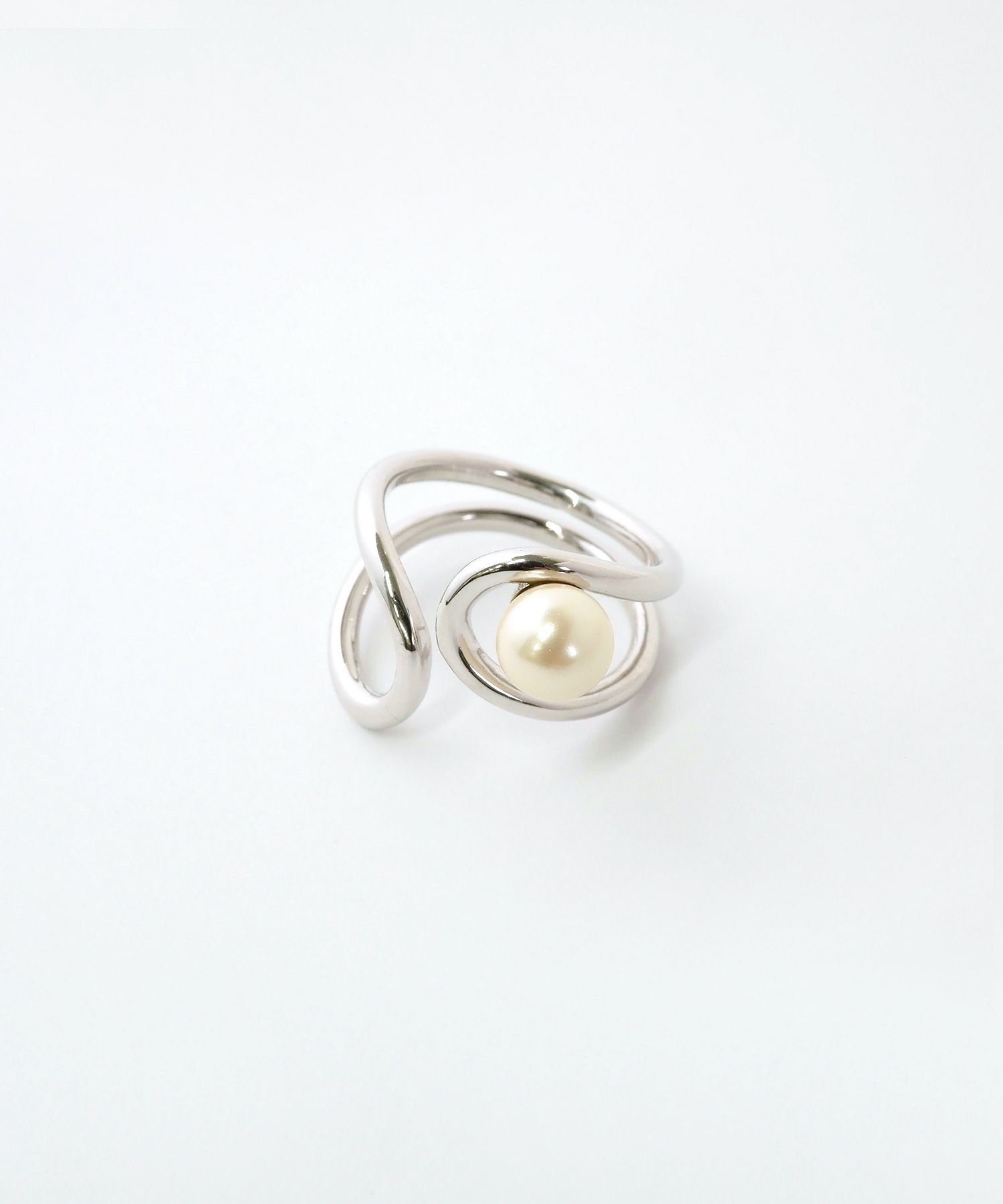 アシメパールリング