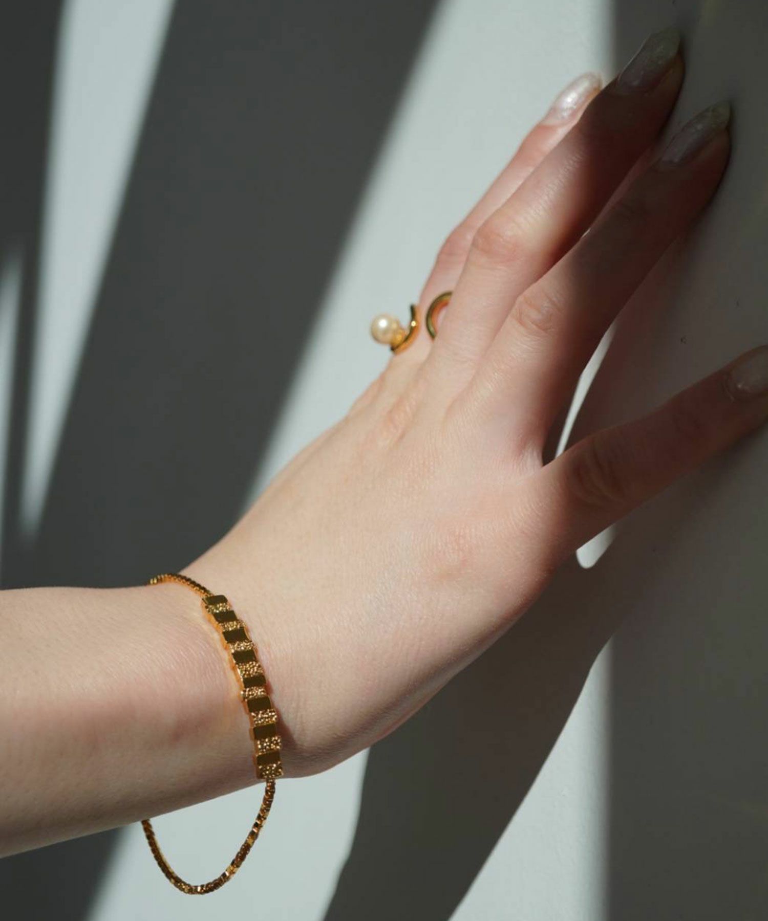 アシメパールリング