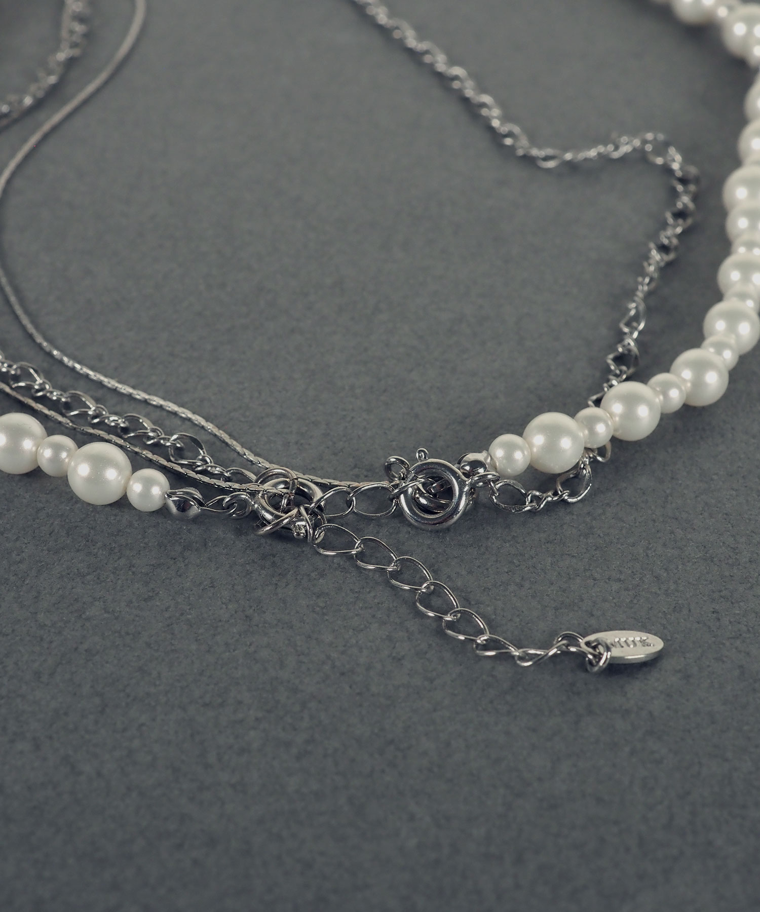 3連ミドルチェーンパールネックレス【MUK voyalibre】