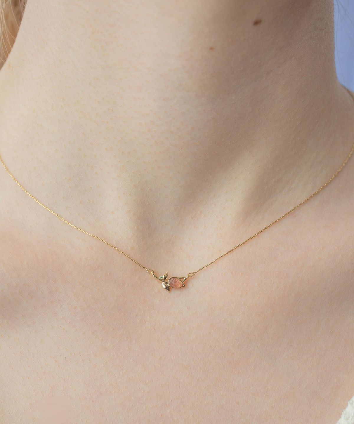 ナチュラルストーンチューリップネックレス【MUK Dreamy stone】