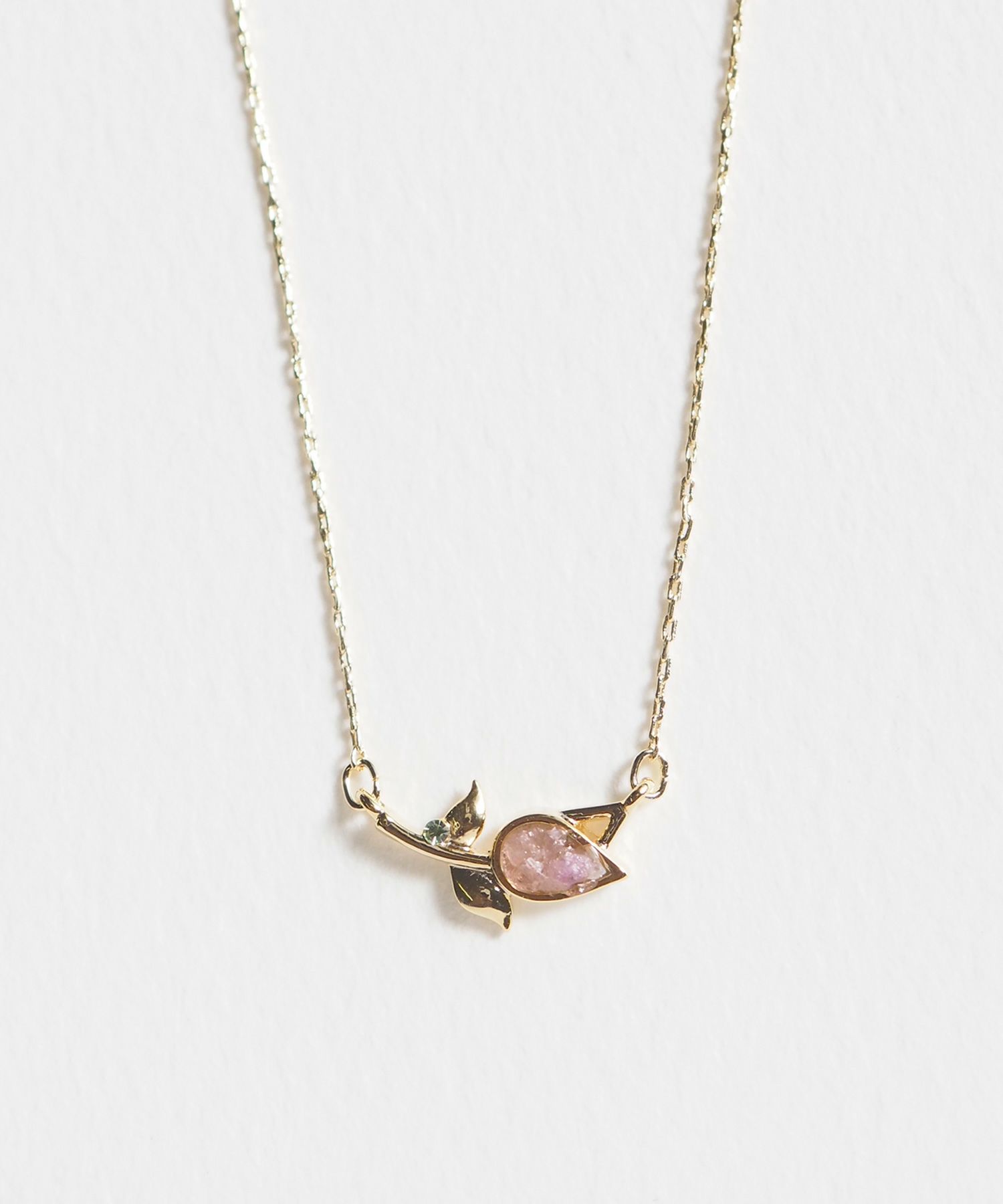 ナチュラルストーンチューリップネックレス【MUK Dreamy stone】