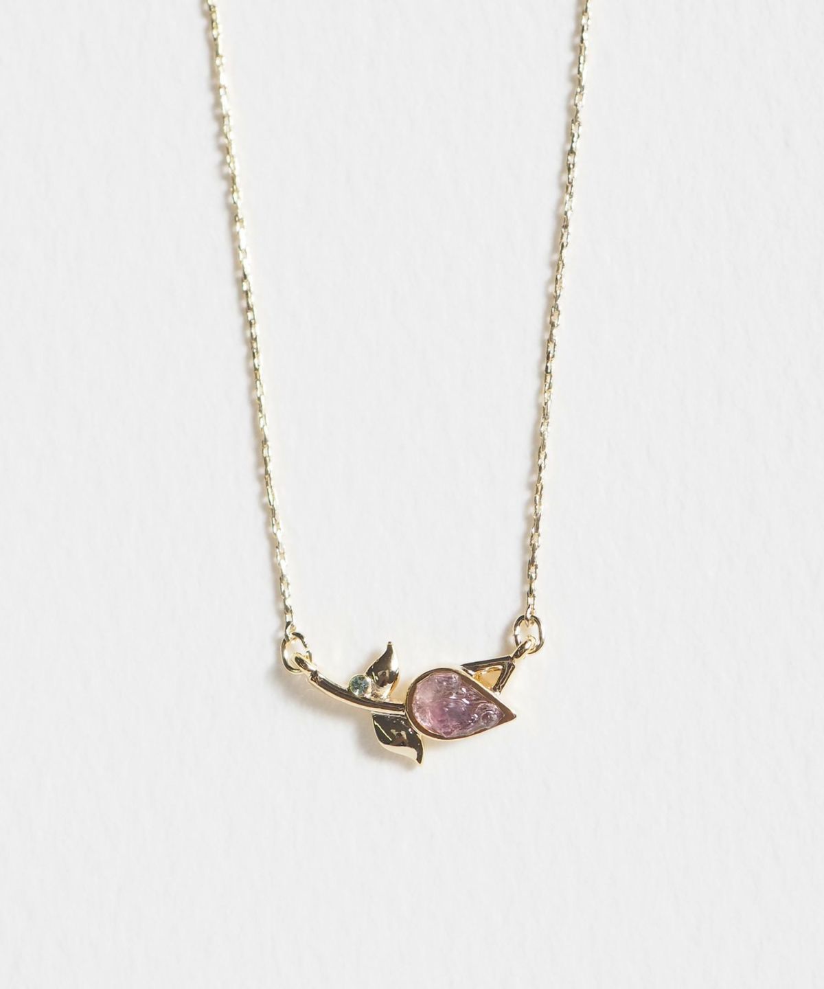 ナチュラルストーンチューリップネックレス【MUK Dreamy stone】