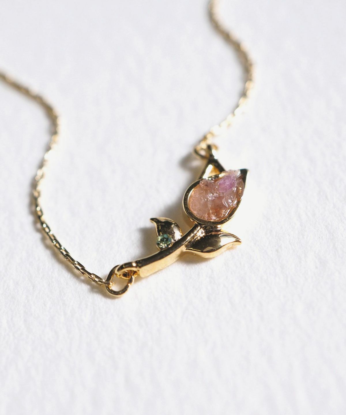 ナチュラルストーンチューリップネックレス【MUK Dreamy stone】