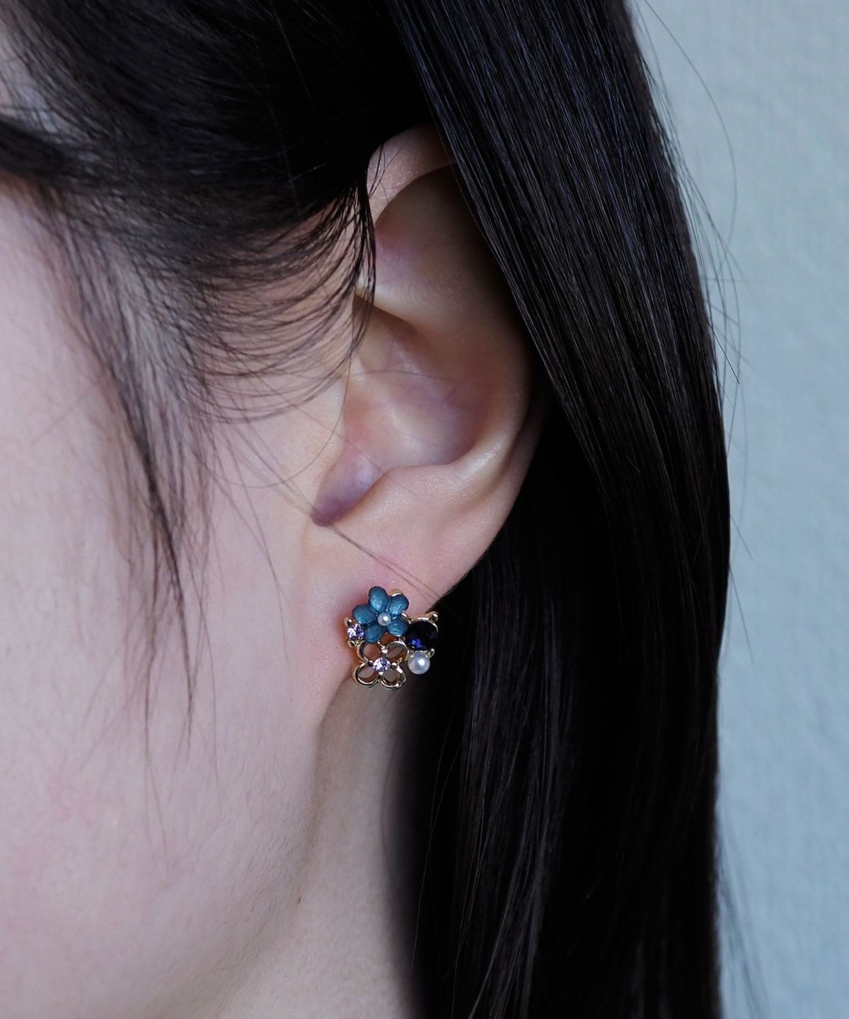 フラワービジュー抗菌樹脂ポストセットピアス