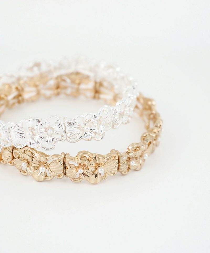 メタルフラワーラバーブレスレット | 【公式】MUK ONLINE SHOP｜人気