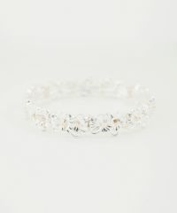 メタルフラワーラバーブレスレット