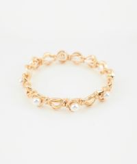 パールラインラバーブレスレット