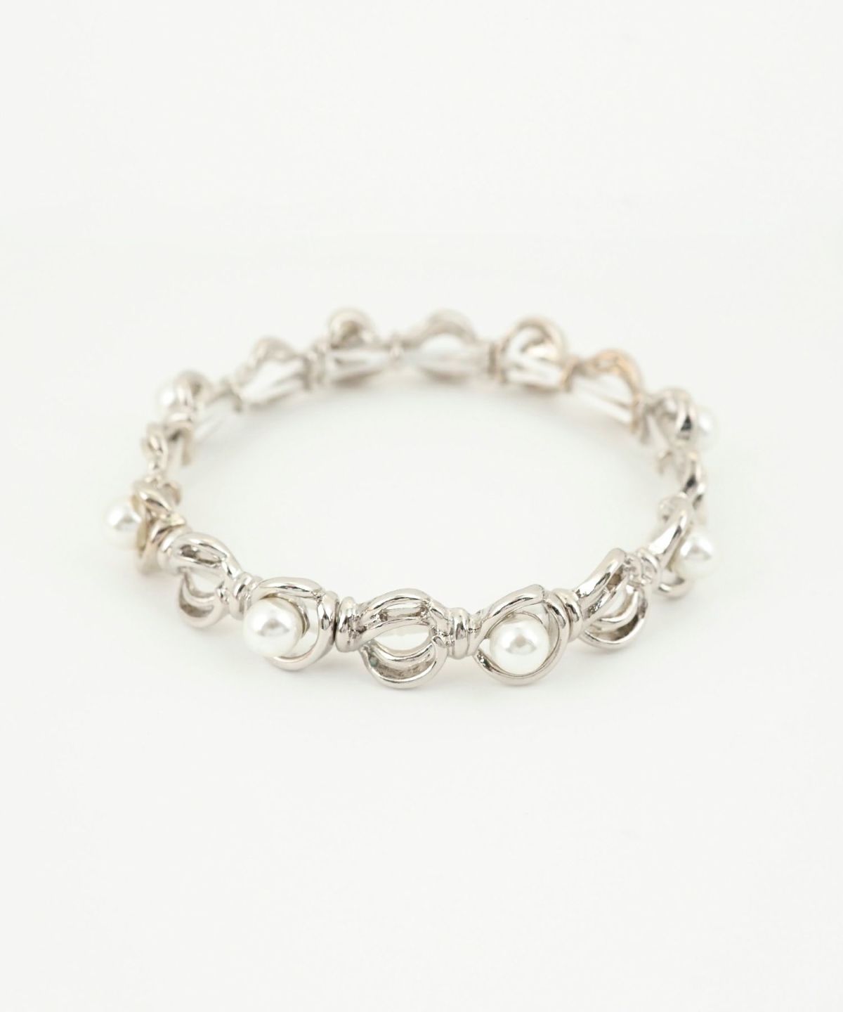 パールラインラバーブレスレット