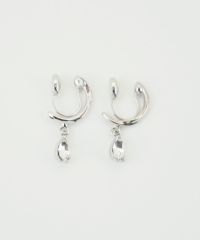 ドロップフープノンホールイヤリング
