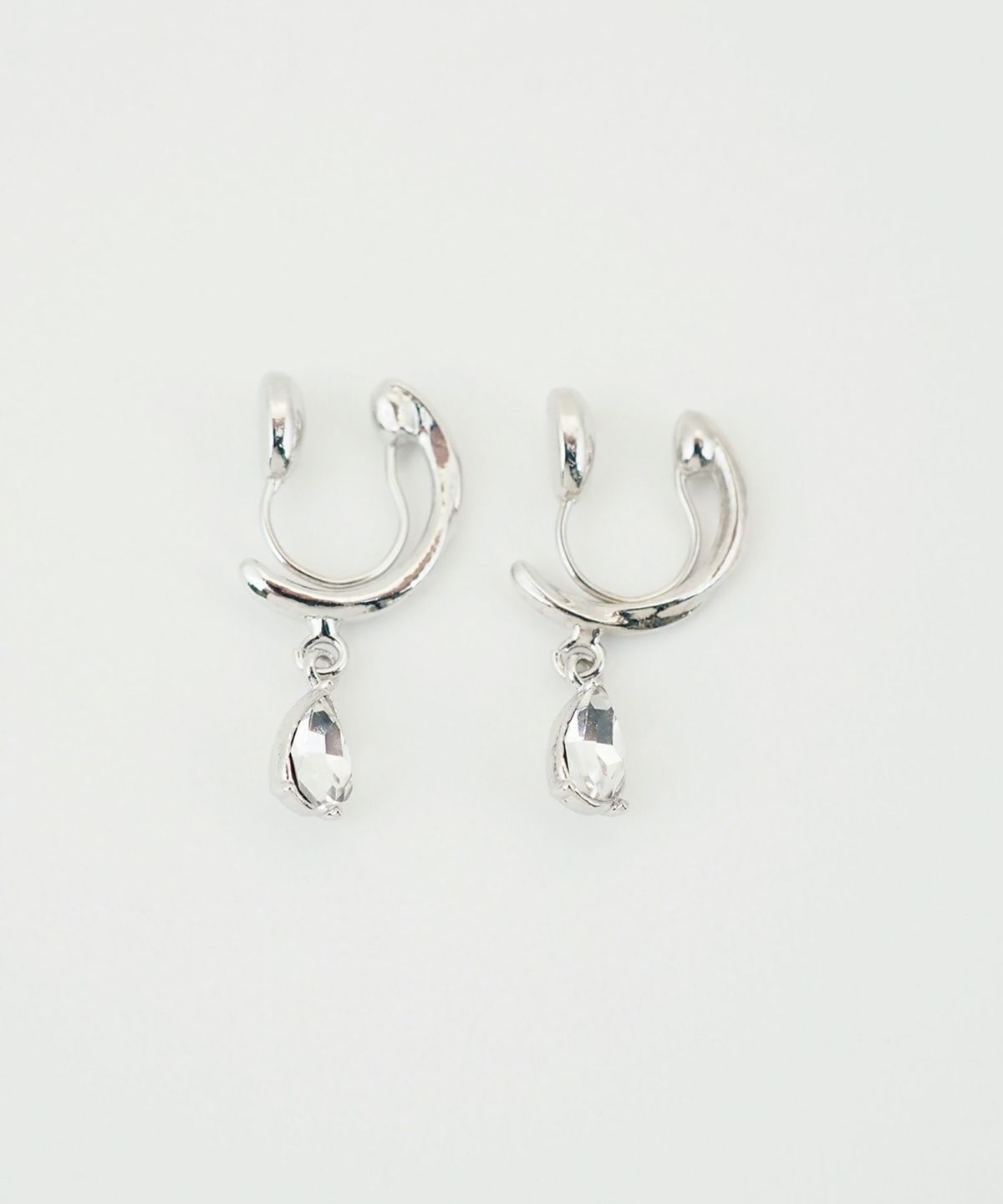 ドロップフープノンホールイヤリング