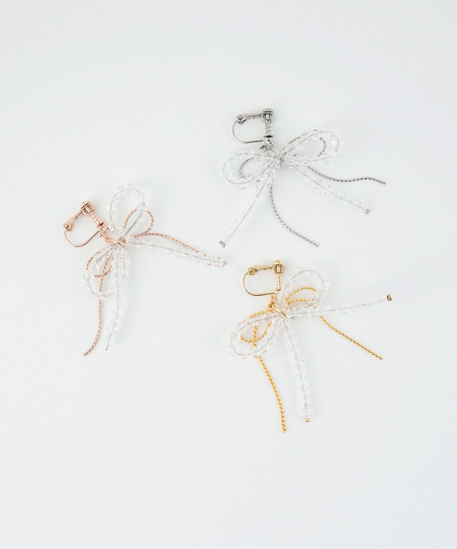 ダブルリボンビーズIMFスプリングイヤリング | 【公式】MUK ONLINE