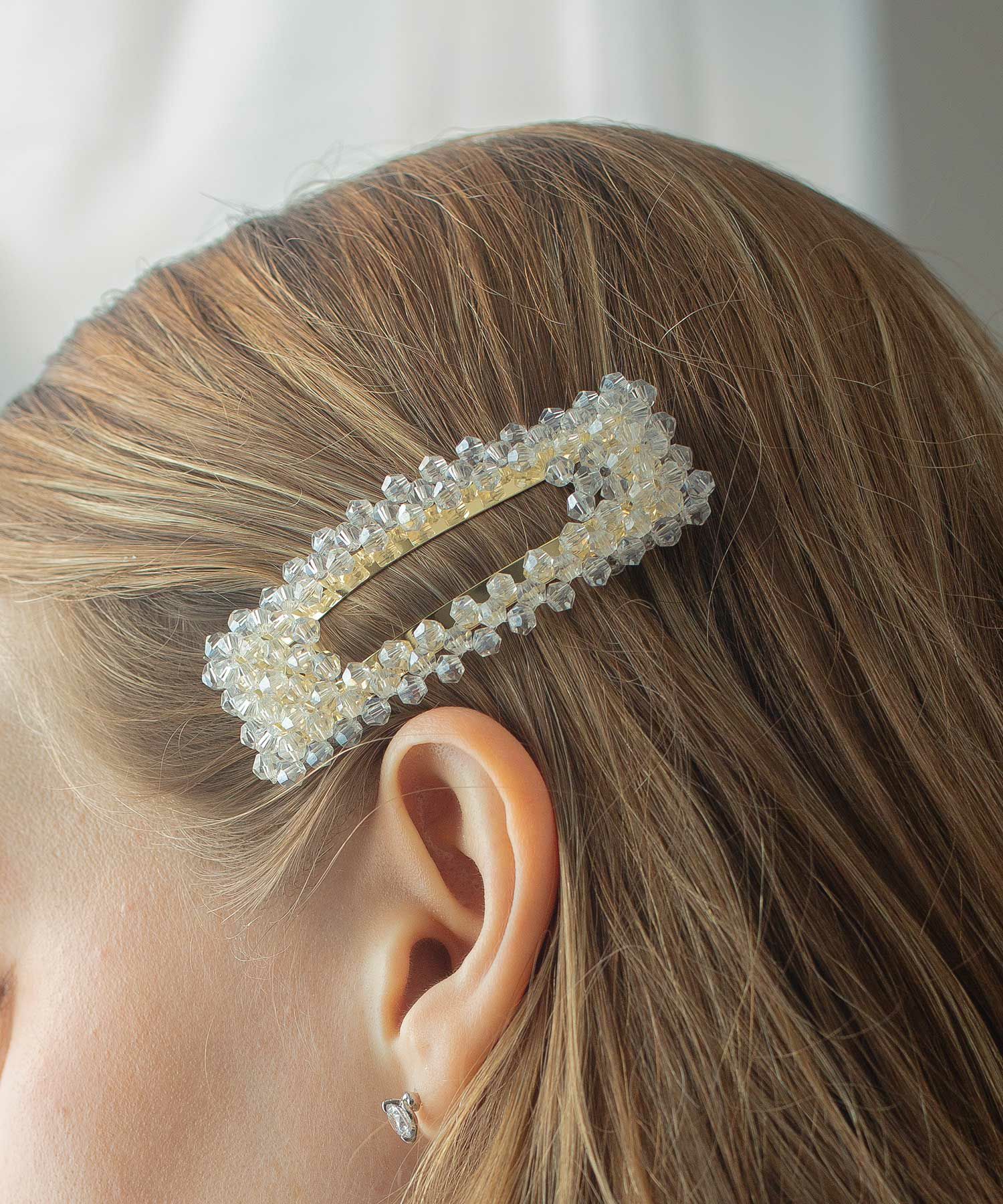 ガラスビーズパッチンピン2Pセット