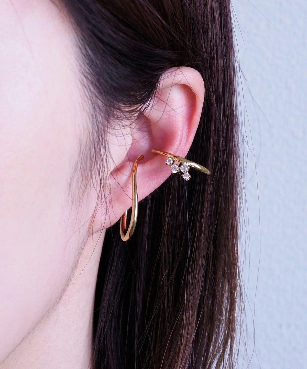 ストーンニュアンスレフトイヤーカフ