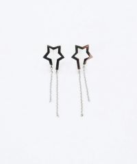 スターチェーンチタンポストピアス