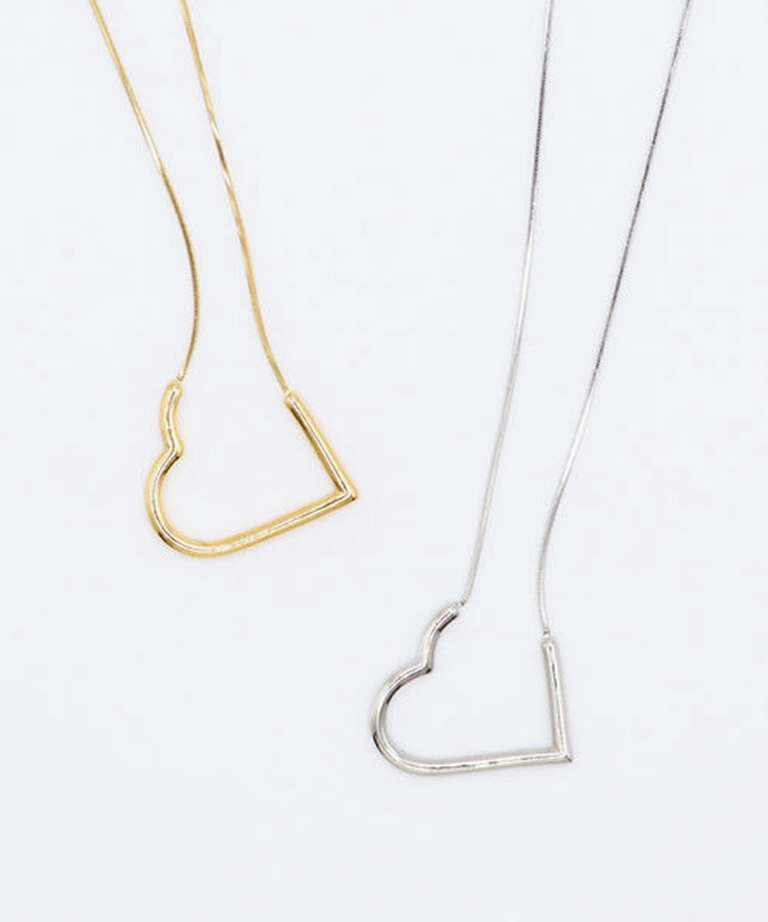 ハートサージカルステンレスネックレス