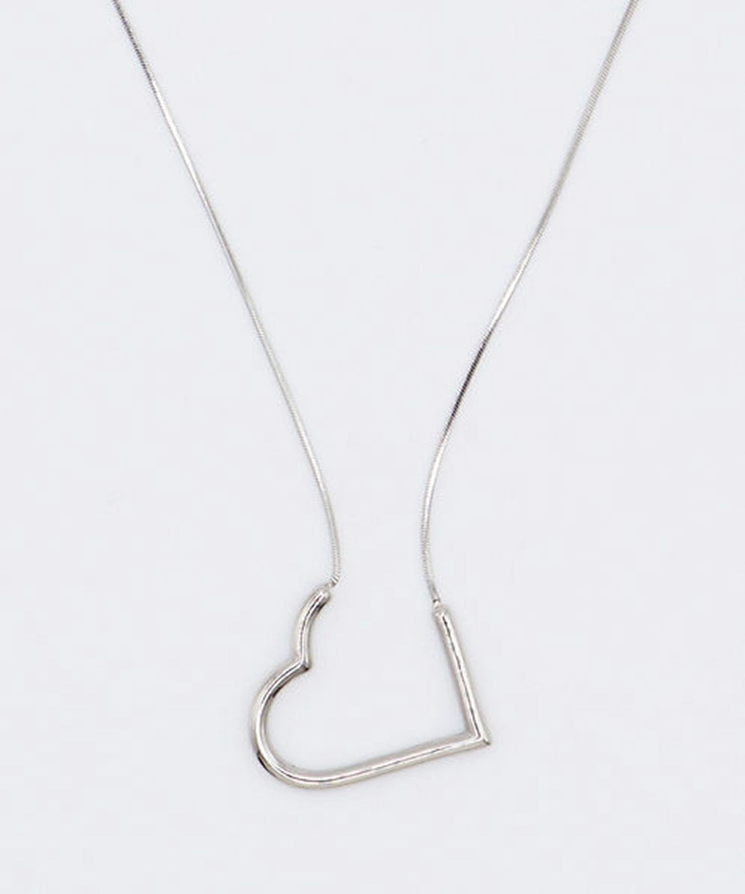 ハートサージカルステンレスネックレス