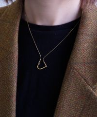 ハートサージカルステンレスネックレス