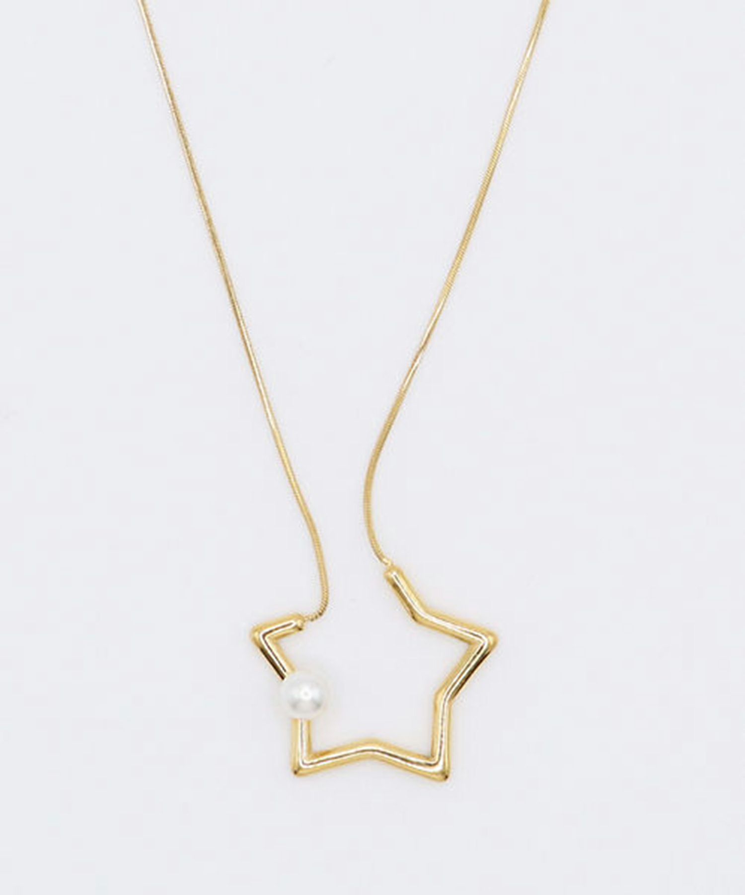 スターパールサージカルステンレスネックレス