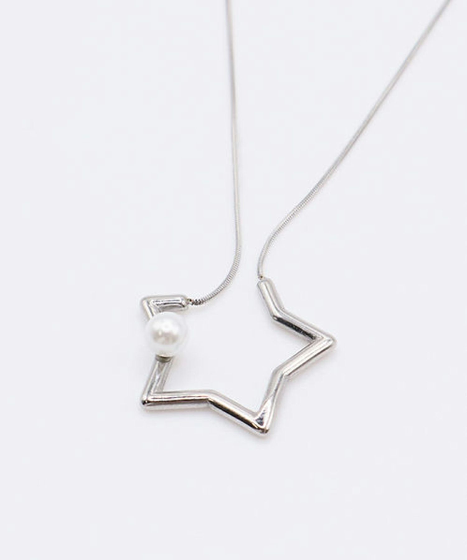 スターパールサージカルステンレスネックレス