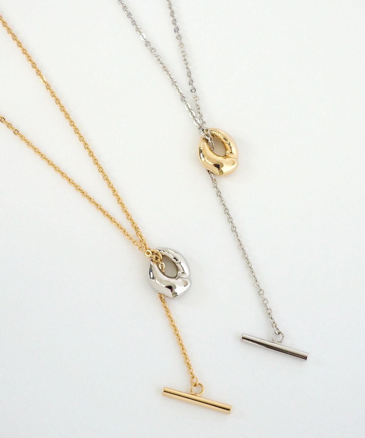 ニュアンスオーバルチェーンネックレス【MUK lucenzio】