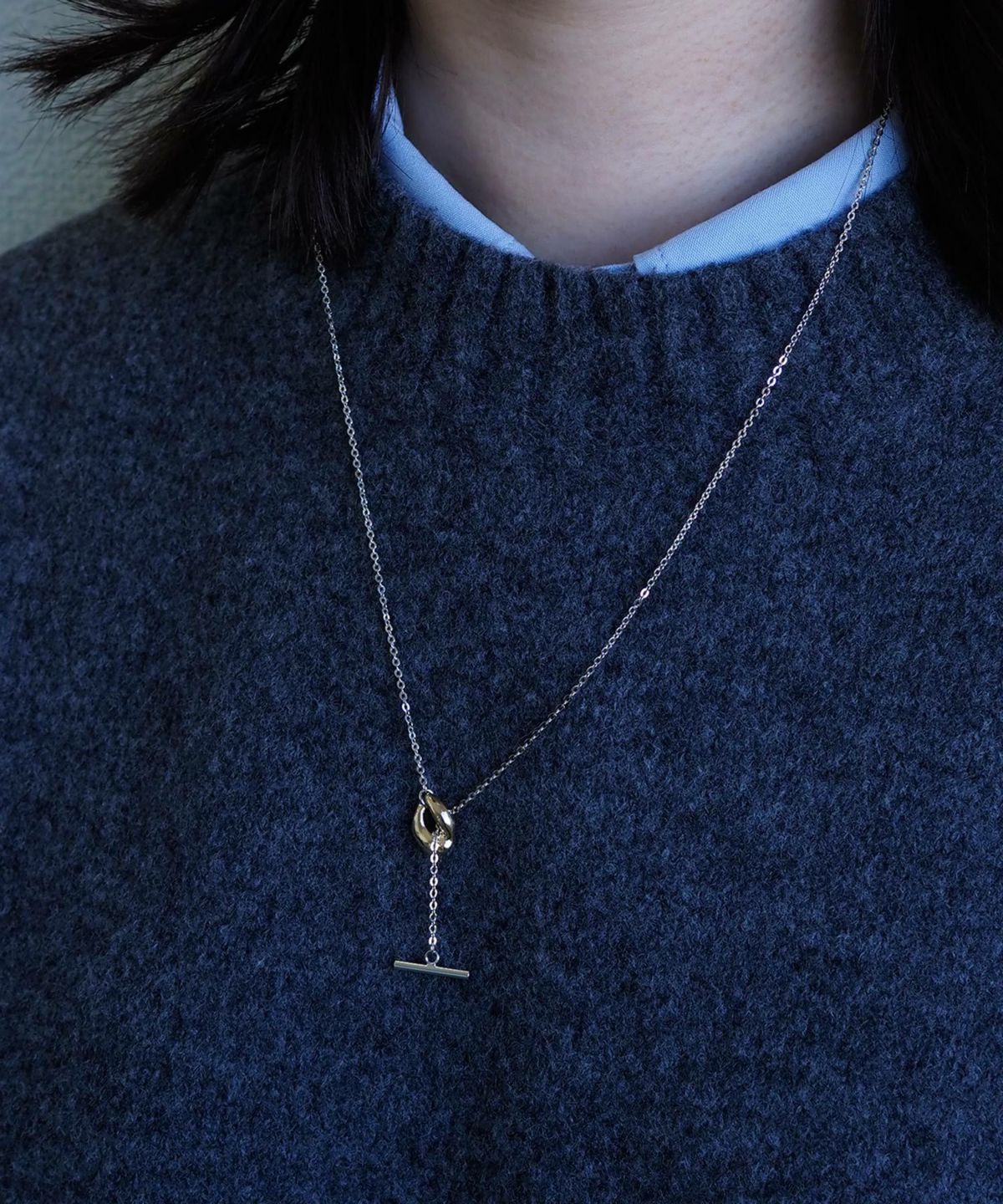 ニュアンスオーバルチェーンネックレス【MUK lucenzio】