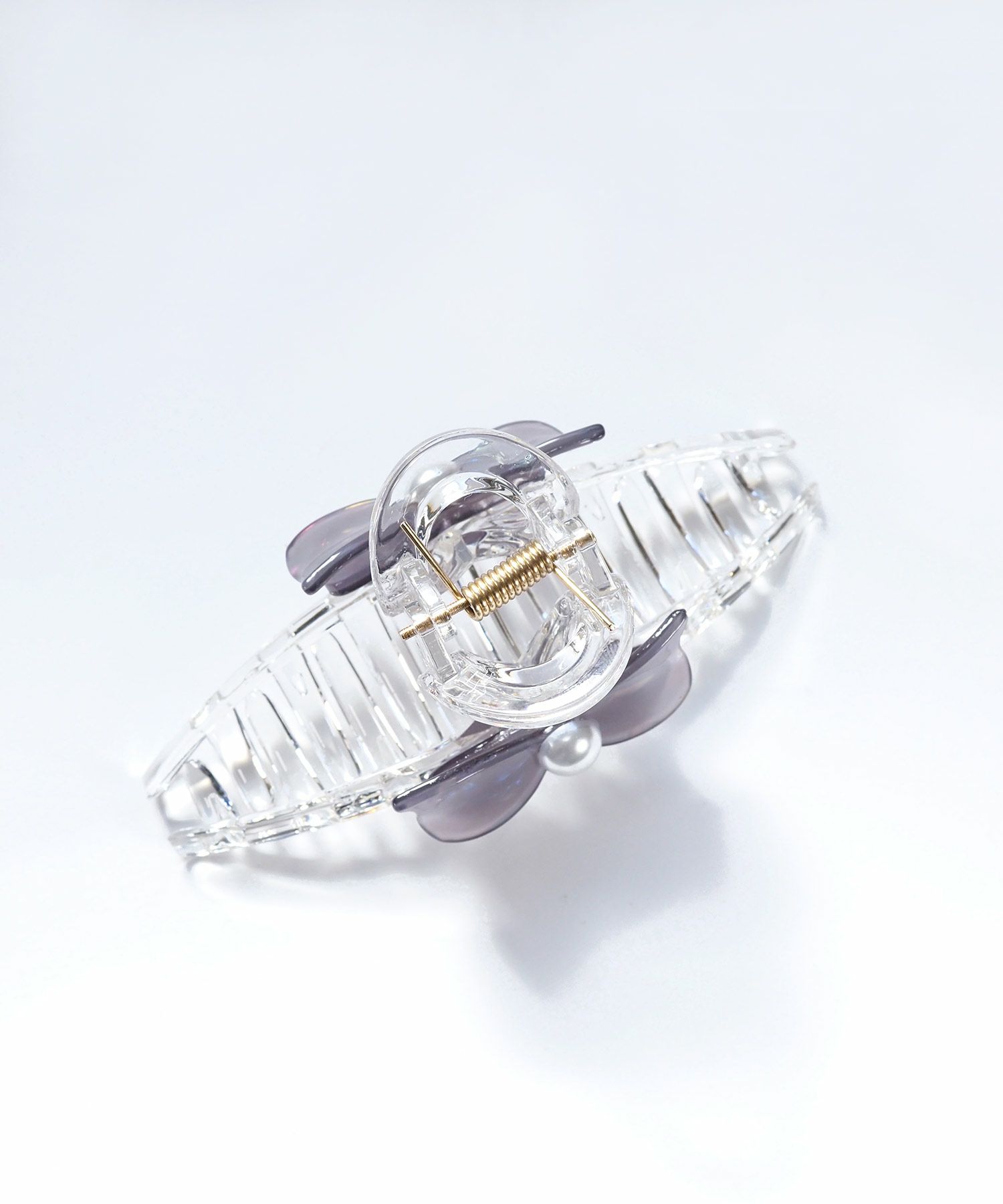 マーブルリボンクリアバンスクリップ