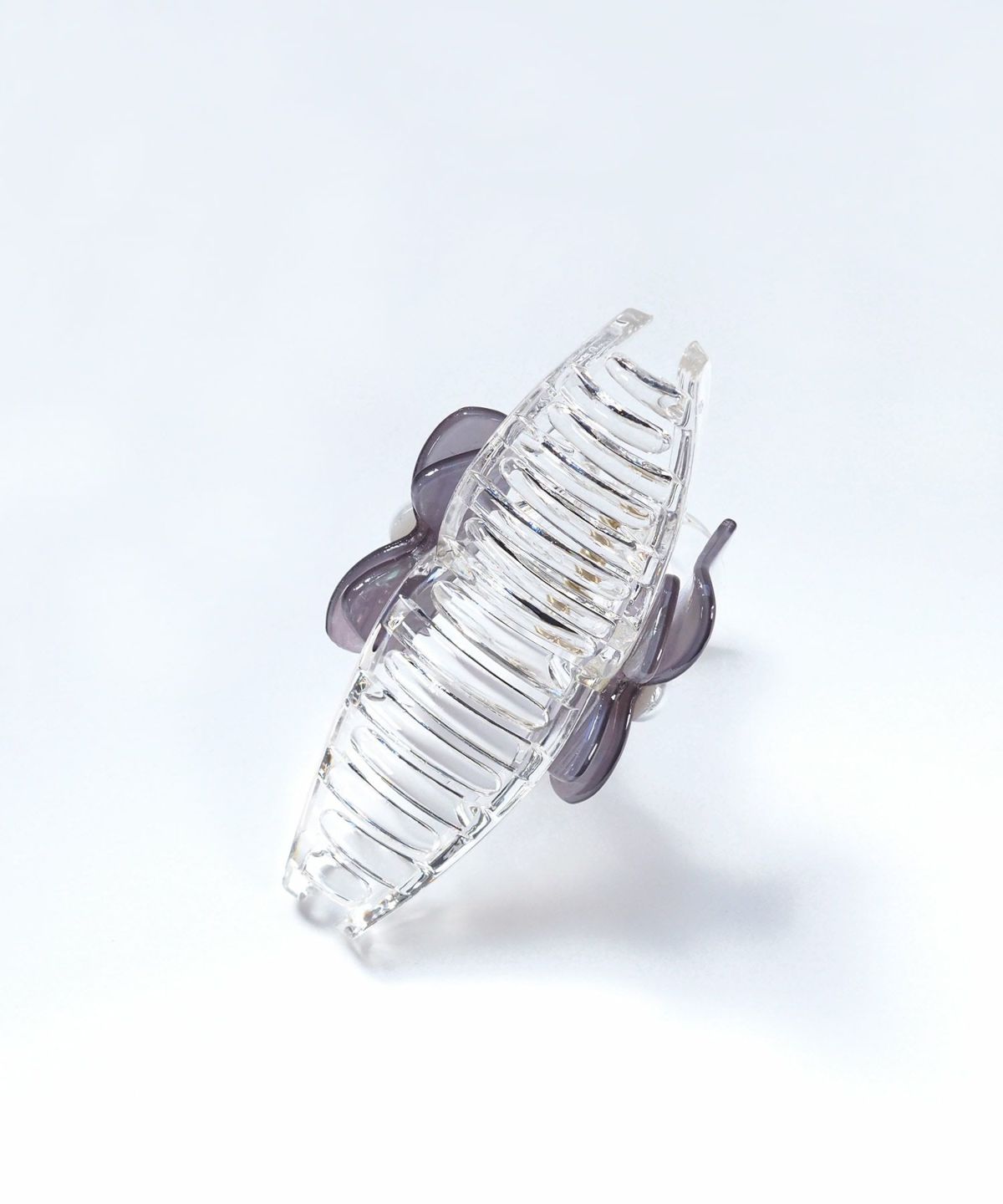 マーブルリボンクリアバンスクリップ