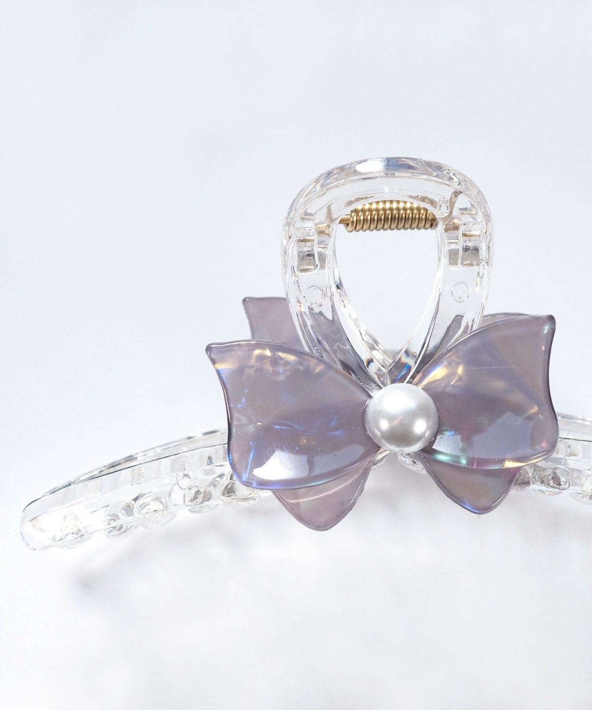 マーブルリボンクリアバンスクリップ