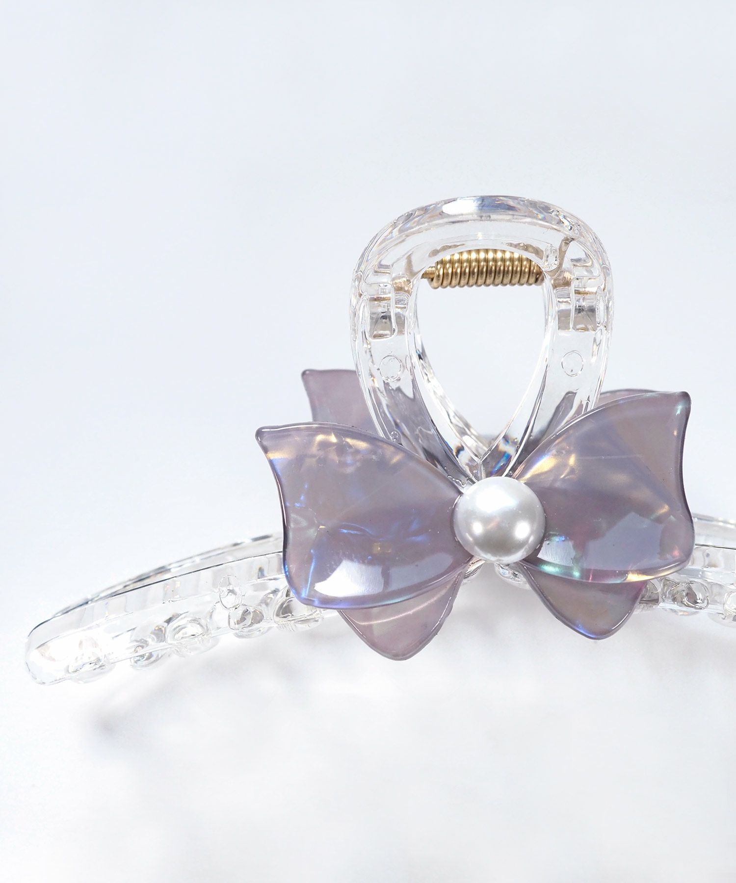 マーブルリボンクリアバンスクリップ