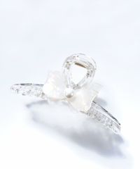 マーブルリボンクリアバンスクリップ