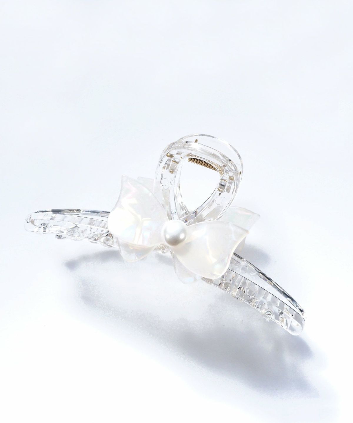 マーブルリボンクリアバンスクリップ