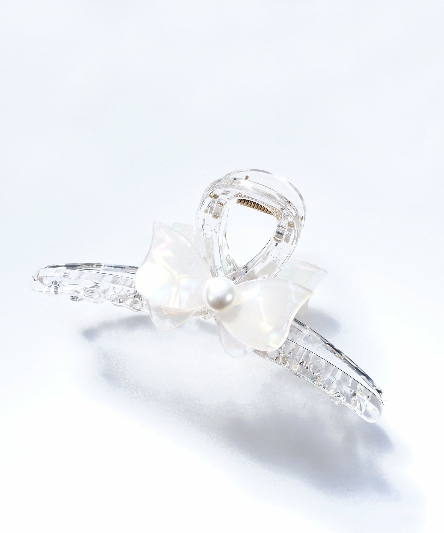 マーブルリボンクリアバンスクリップ