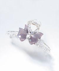 マーブルリボンクリアバンスクリップ