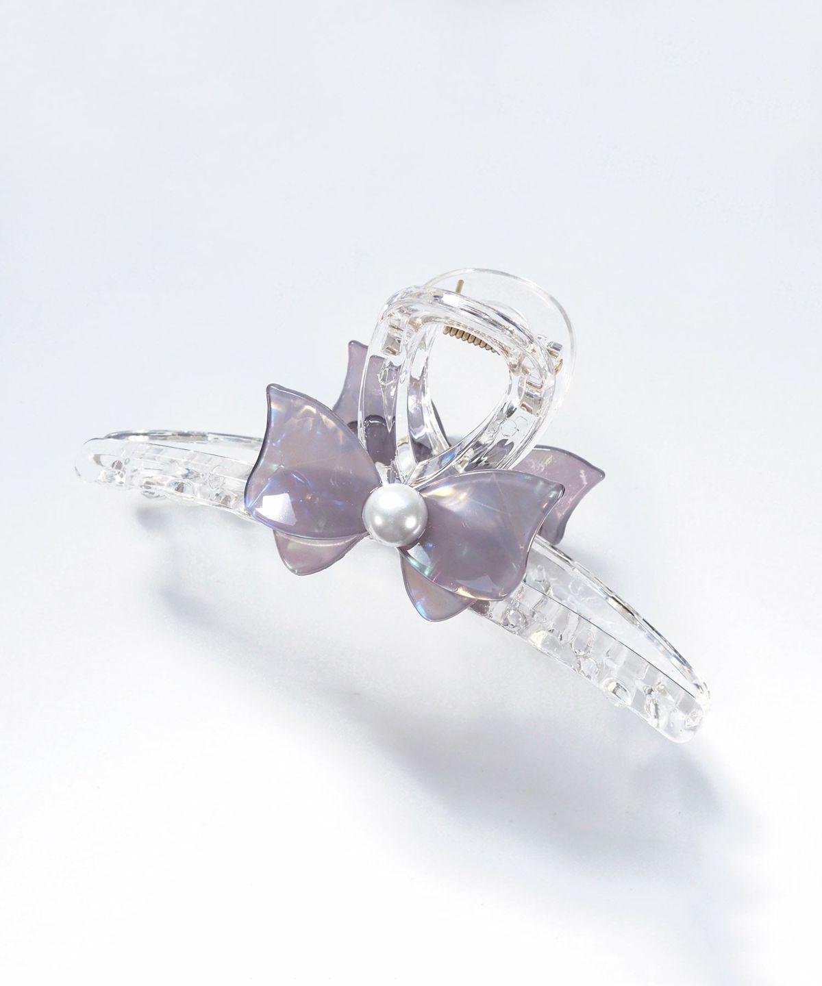 マーブルリボンクリアバンスクリップ