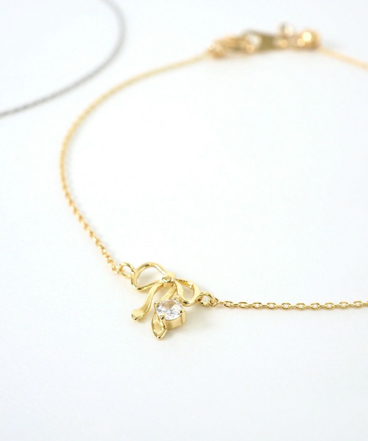 リボンストーンブレスレット【MUK】