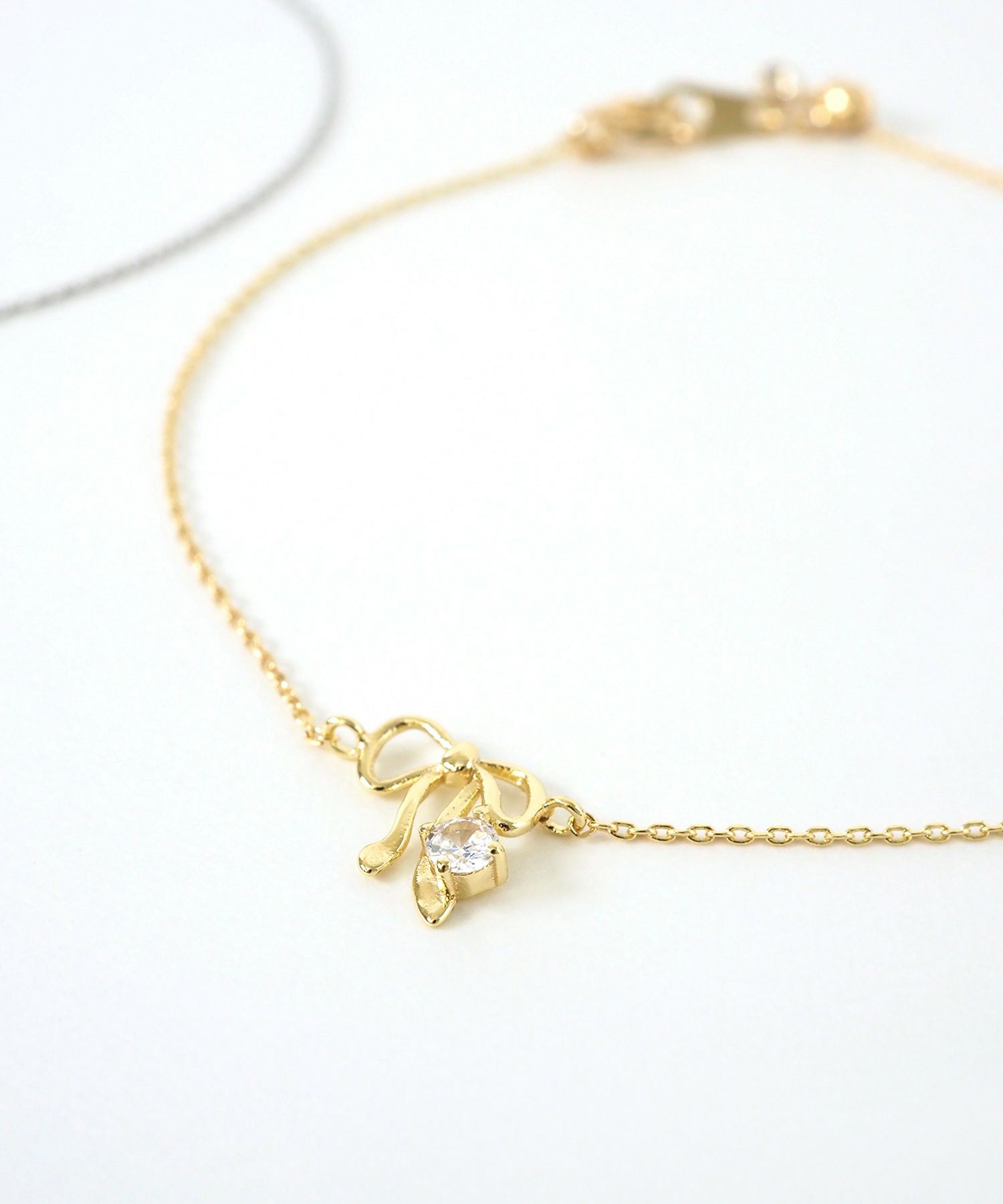 リボンストーンブレスレット【MUK】