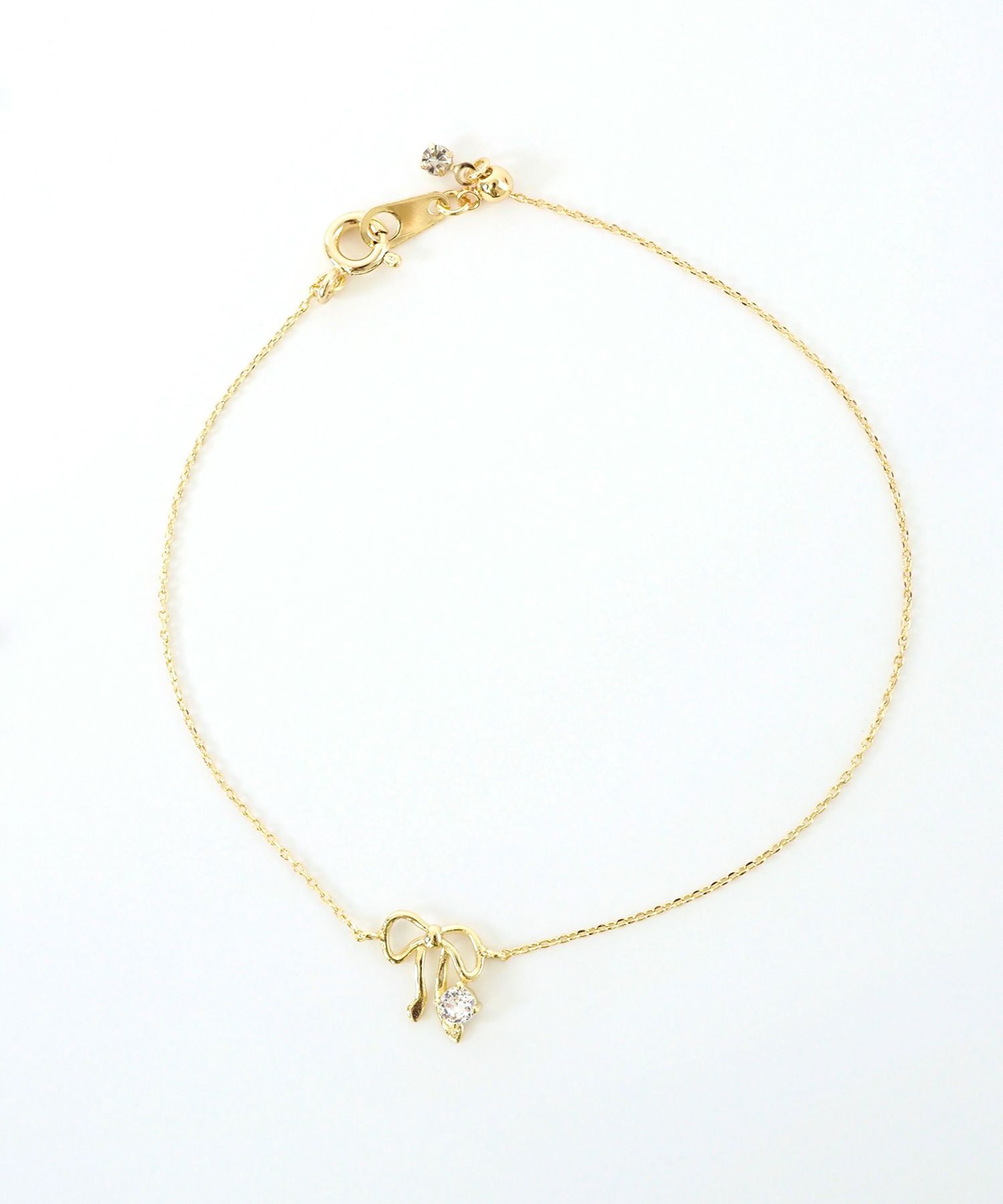 リボンストーンブレスレット【MUK】