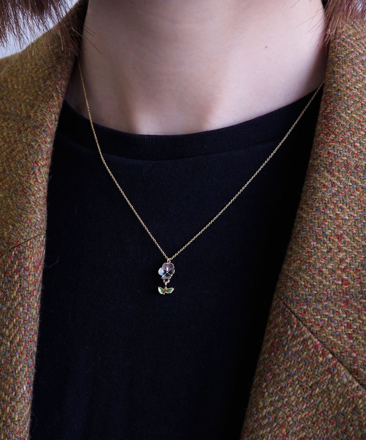 スイングリーフパンジーエポネックレス
