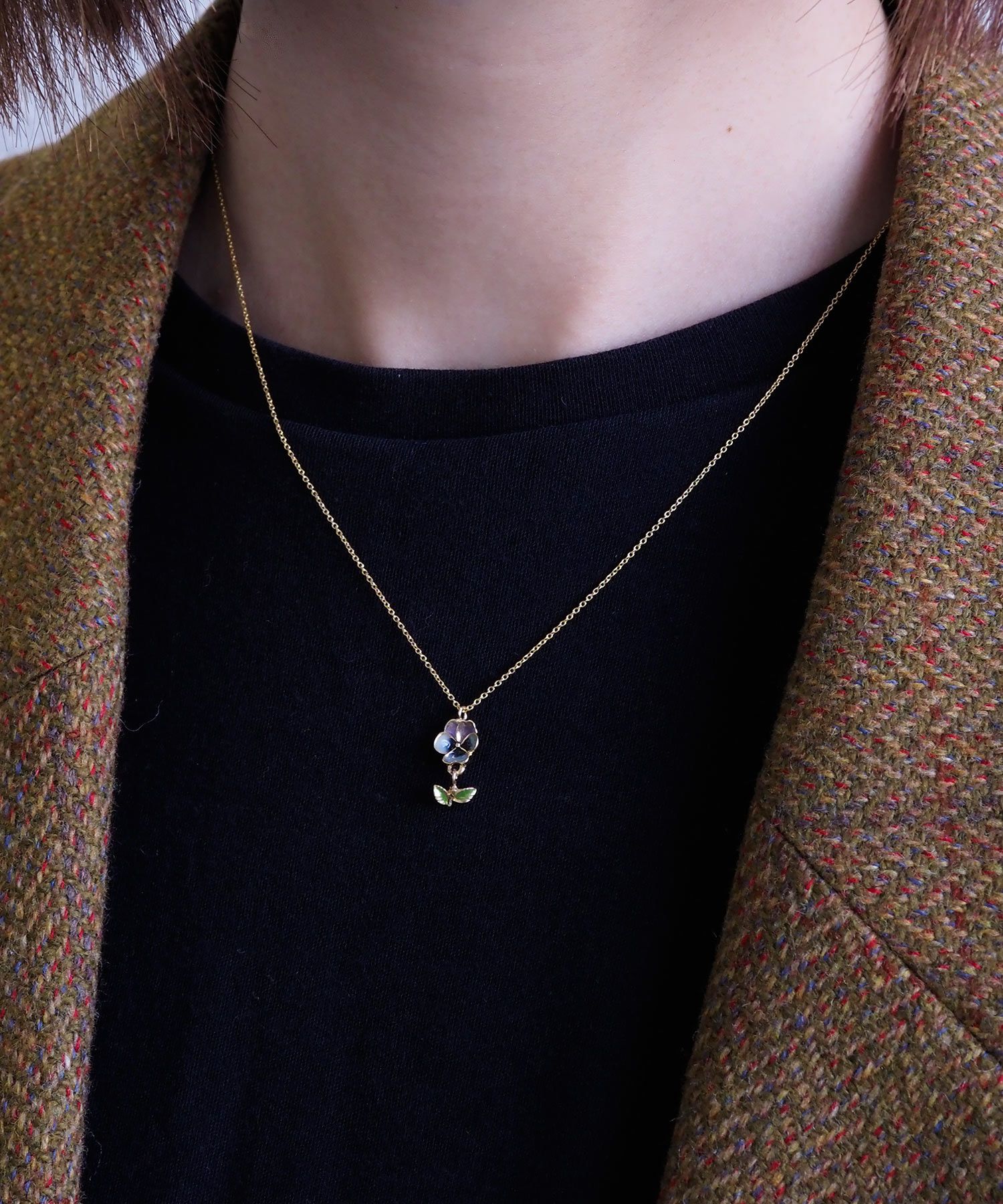 スイングリーフパンジーエポネックレス