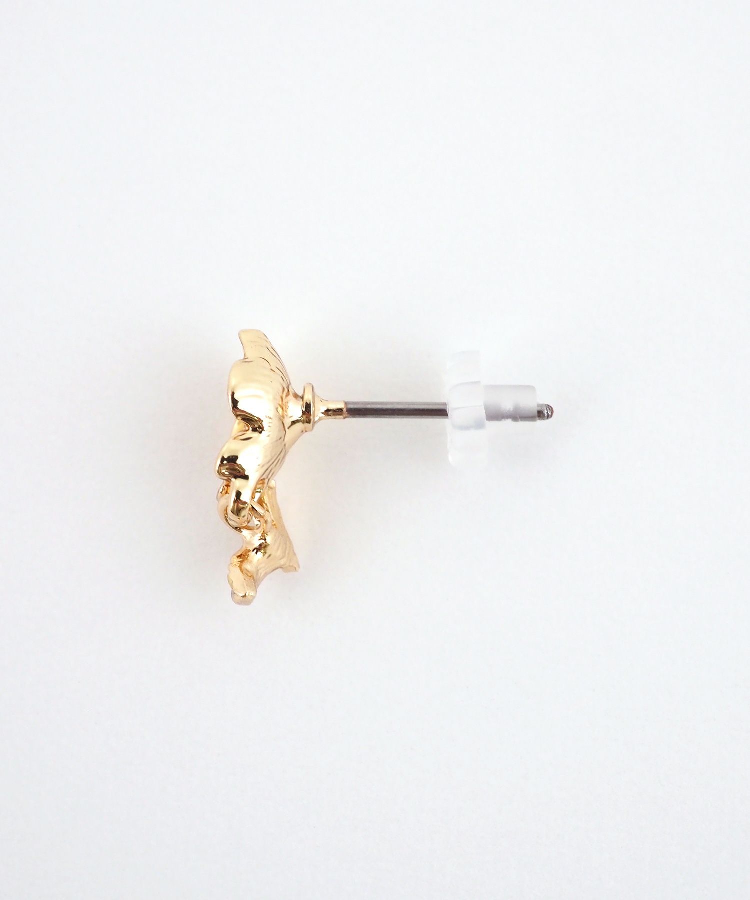 スイングリーフパンジーエポチタンポストピアス