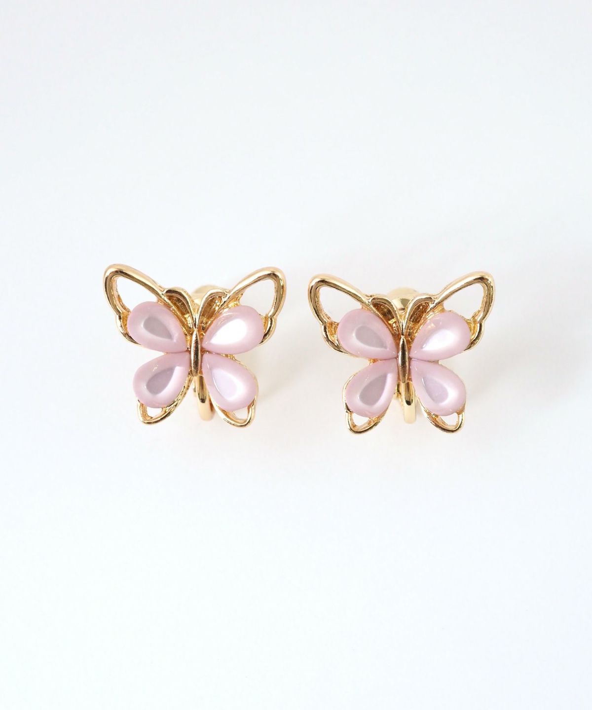 フラワーバタフライイヤリング